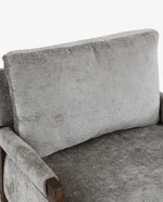 Logan Wrapped-Arm Chenille Lounge Chair