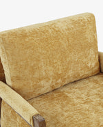 Logan Wrapped-Arm Chenille Lounge Chair