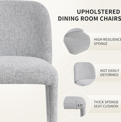 Modern Chenille Dining Chairs(Set of 2)