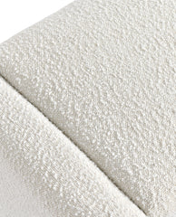 Boucle Fabric Upholstered Bench