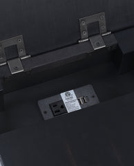 Spindle Leg Wood End Table wiith Drawer