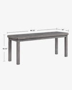 Beaumont Chevron Wooden Entryway Dining Bench