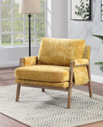 Logan Wrapped-Arm Chenille Lounge Chair