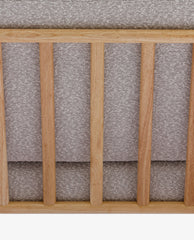 Juneau Fabric Wood Lounge Armchair