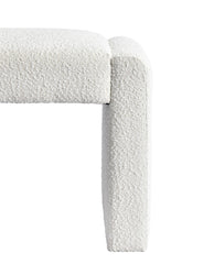Boucle Fabric Upholstered Bench