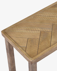 Beaumont Chevron Wooden Entryway Dining Bench