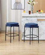 Plano Backless Double-Layered Counter Stools Set of 2