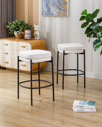 Plano Backless Double-Layered Counter Stools Set of 2