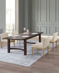 Spindle Leg Dining Chairs Set of 2