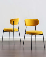 Pasadena Padded Bouclé Side Chairs Set of 2
