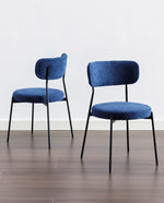 Pasadena Padded Bouclé Side Chairs Set of 2