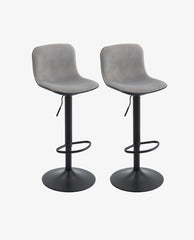 St Thomas Color Spliced Velvet Bar Stools Set of 2