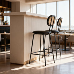 Kalamazoo Cane Back Counter Stools Set of 2