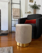 San Francisco Golden Detailing Ottoman