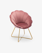 DUHOME scallop occasional chair pink