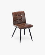 DUHOME faux leather side chair