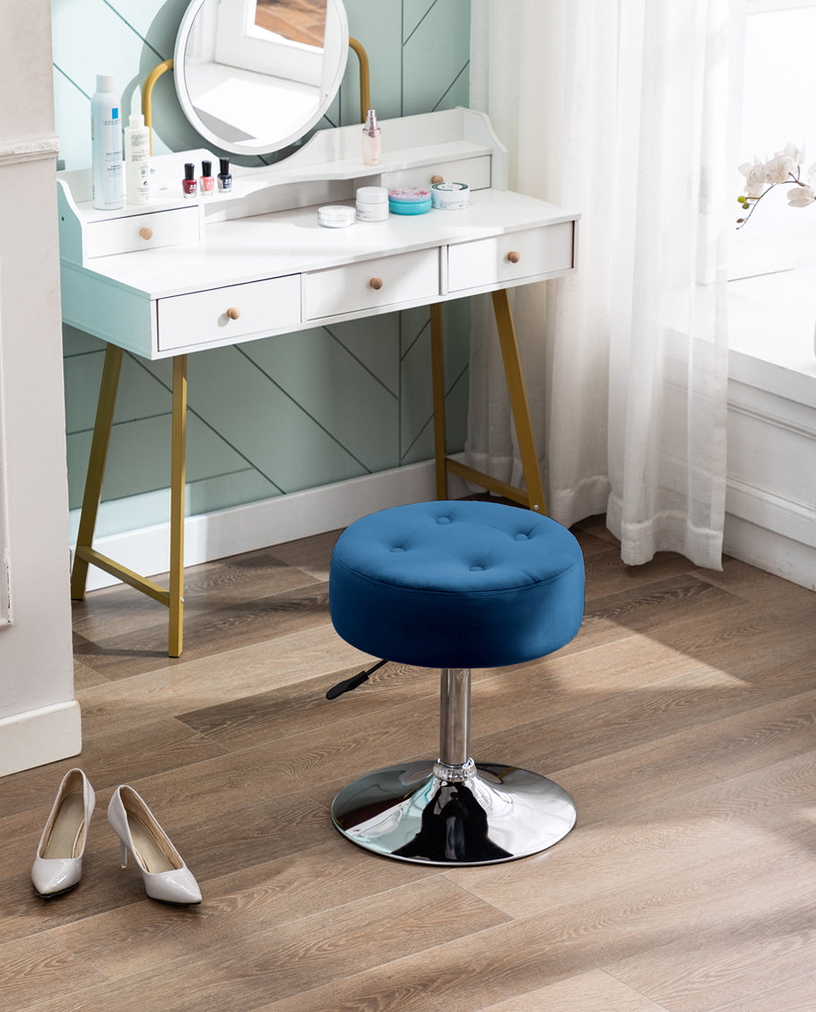 modern dressing chair Modern Vanity Chair With Sleek Design, Minimalist Makeup Stool, Upholstered Accent Seat for Bedroom or Dressing Table Seating, Modern Stool