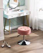 DUHOME adjustable height vanity stool pink