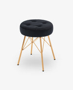 DUHOME padded foot stools black online shopping