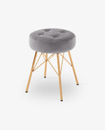 DUHOME upholstered ottoman stool grey online shopping