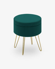 DUHOME round storage ottoman