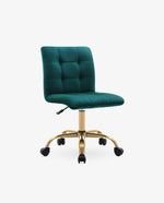 Green Bloomington Square Tufted Task Chair