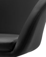 black barrel chairs details