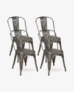 Santa Fe Stackable Splat Back Chairs Set of 4