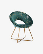 DUHOME New York luxury papasan chair atrovirens