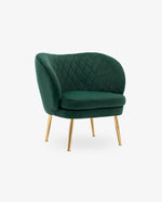 DUHOME Branson modern glam accent chairs dark green