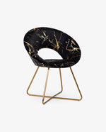 DUHOME New York luxury papasan chair black