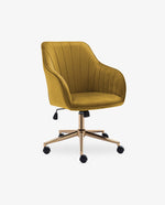 DUHOME grey desk chair with arms