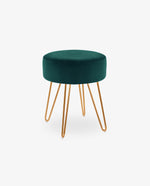 DUHOME round velvet stool