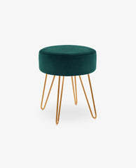 DUHOME round velvet stool