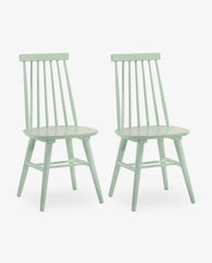 Memphis Wood Dining Chairs Set of 2