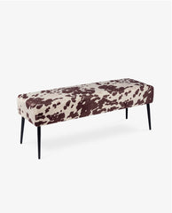 Duhome Cow Print Bench