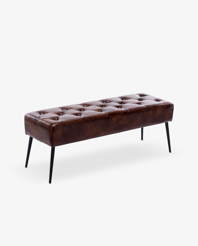 DUHOME faux leather ottoman bench