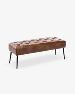 DUHOME faux leather bedroom bench