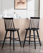 Tuolumne Spindle Wood Counter Stools Set of 2