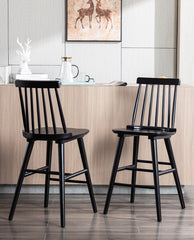 Tuolumne Spindle Wood Counter Stools Set of 2