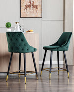 24"/30" Saint Louis Tufted Back Bar Stools Set of 2