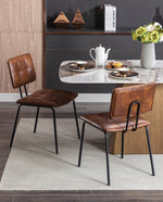 tubular steel dining chairs