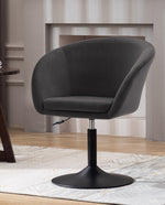 DUHOME velvet barrel swivel chair