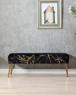 DUHOME accent bench black