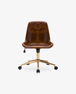 DUHOME brown leather desk chair