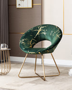 DUHOME New York luxury occasional chairs green side view