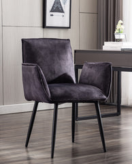 DUHOME accent dining chairs black high quality