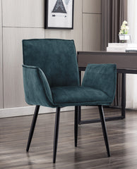 DUHOME dining room chairs with arms blue