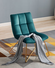 Atrovirens square accent chair for living room