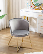 grey velvet barrel chair for living room
